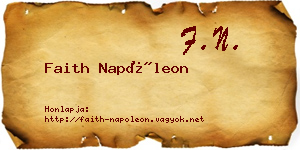 Faith Napóleon névjegykártya